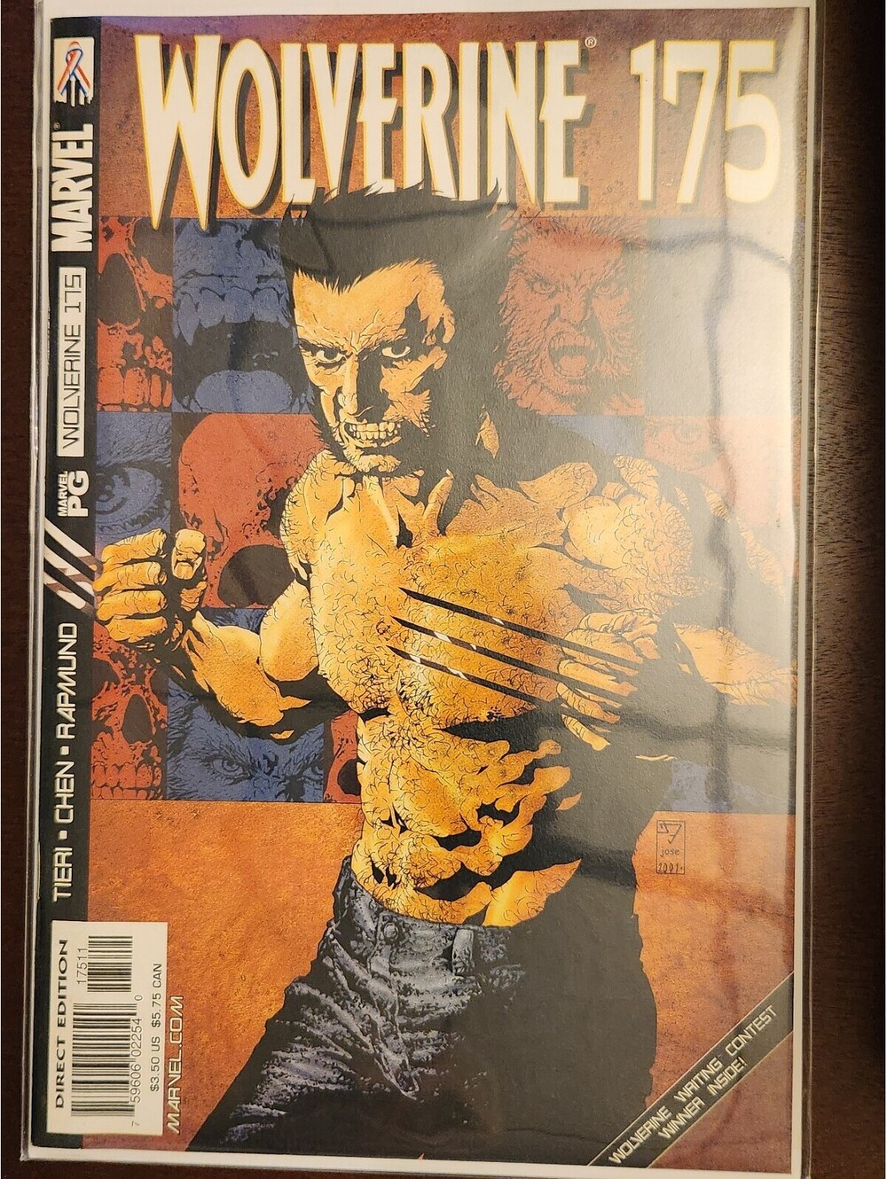 Wolverine #175A Direct Edition NM Marvel 2002 Milestone Issue Cover